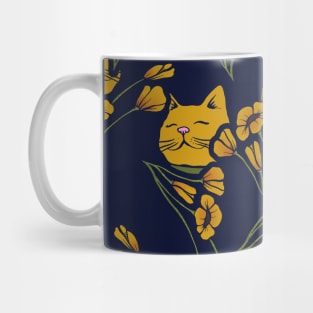 Cats in Flowers Mug